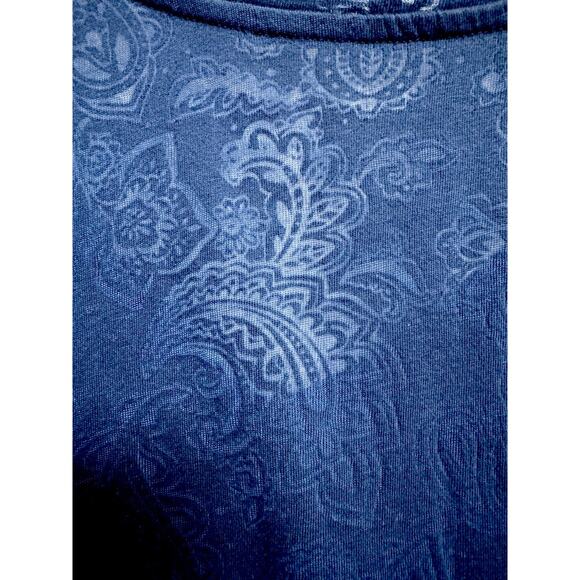 Lane Bryant Perfect Sleeve Tee V-Neck Blue Stretchy Classic Fit Plus Size 22/24 - Picture 6 of 10